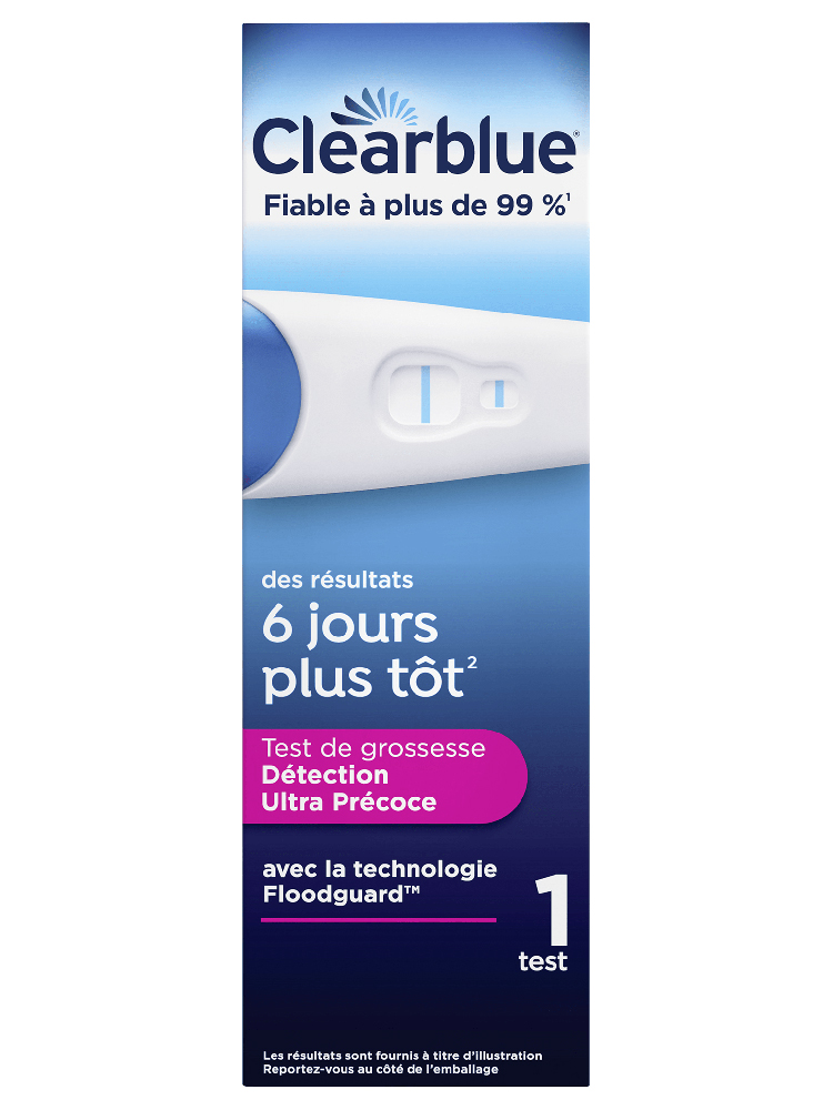 Clearblue 1 Test de Grossesse Détection Ultra Précoce
